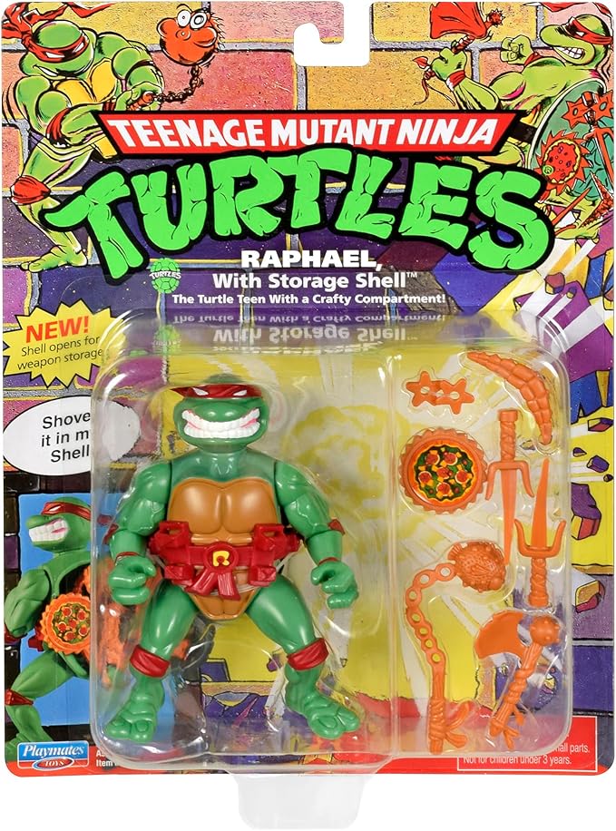 Teenage Mutant Ninja Turtles: 4” Original Classic Storage Shell Raphael